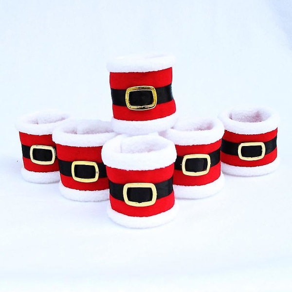 6st Juldekorationer Julkläder Servett Circle Ch DXGHC