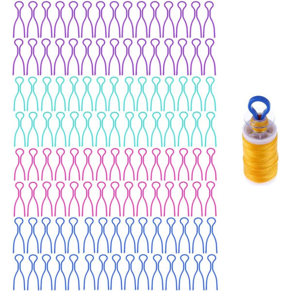 120 pakke symaskine tråd spoleholdere - 30 x 4 farver