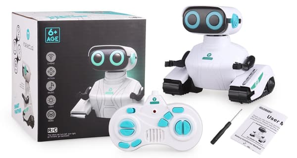 Fjärrstyrd Robotleksak, 2.4GHz RC-robotar för barn med flexibla armar
