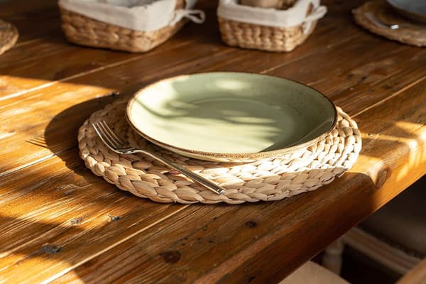 Sjögräs Underlägg (Flätat Vattenhyacint) - 35cm - Tvättsbart - Ro