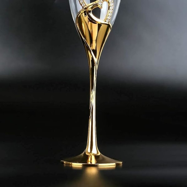 Bröllop champagneglas kreativa rostningsglas lyxiga glas