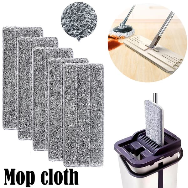 Erstatningsrengjøringsputer, 5 stk Gulvmoppputer Hode Flat Mic DXGHC