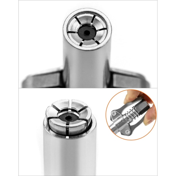 Rasvavoitelupumpun kärki, 1/8\" NPT kaksinkäyttöinen G-liitin DXGHC