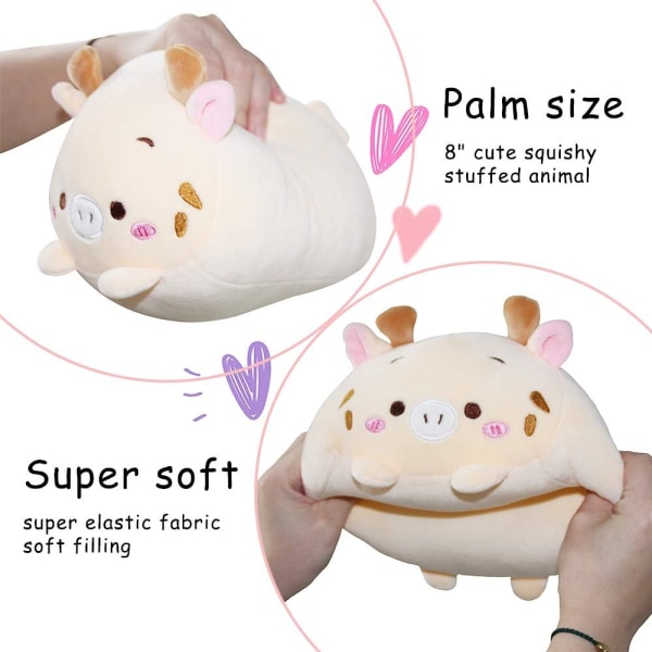 8 inch/20cm cute animal plush stuffed cylindrical body pillow, su