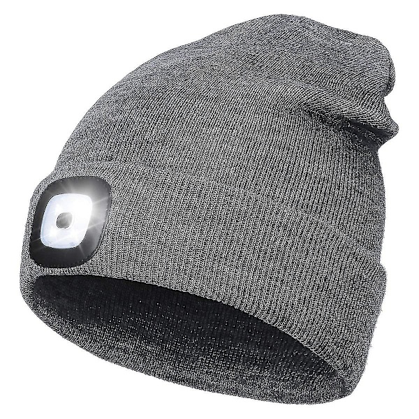 Led vinterstrikket lue med opplyst fiskehatt opplyst hiki2