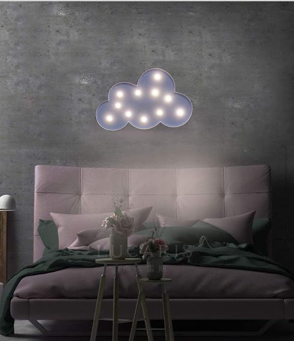 3D Skylampe LED Dekorativ nattlys for barn og voksne, ch
