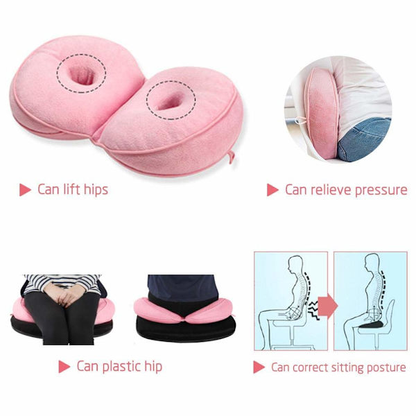 Dual Comfort Pude Lift Hofter Op, Brun, Smuk Bu