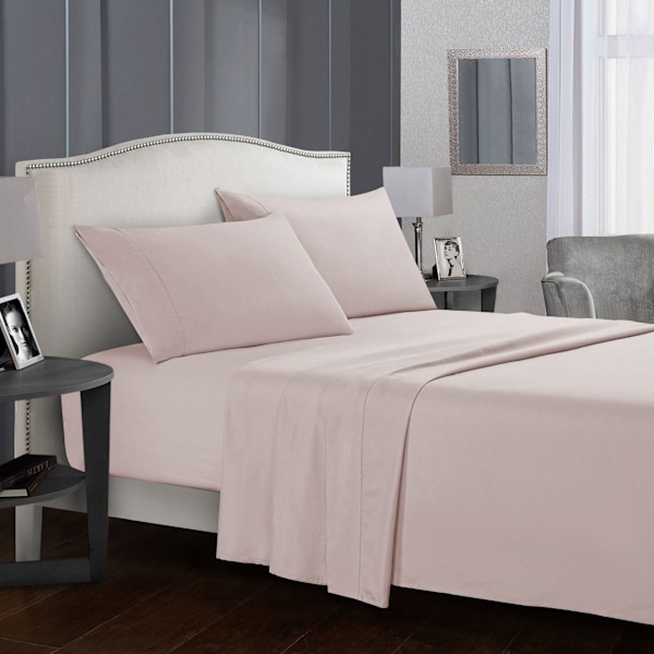 4-delt Sengesæt i Queen Size - Åndbare & Kølende Lagener - Hotel L