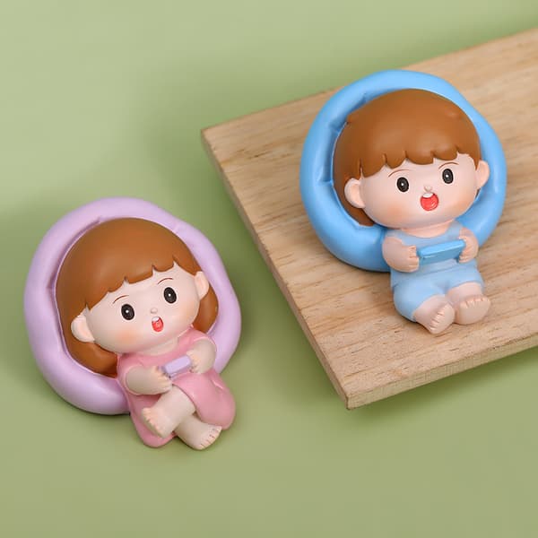 2 liggende babypynt Baby kakebaking pynt Fullmåne