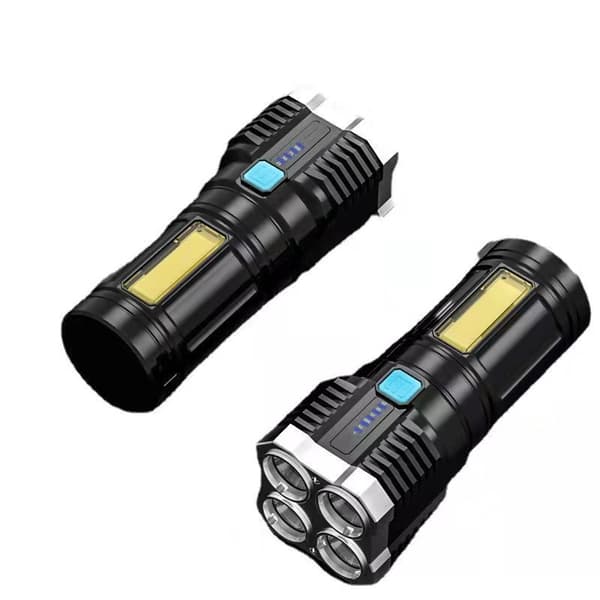 Super Kirkas 10000000lm Taskulamppu Led-Taskulamppu Usb Ladattava Tac
