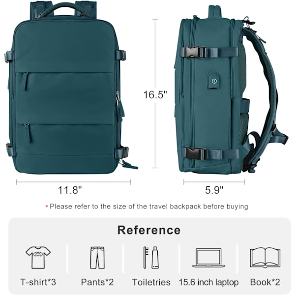 Resväska för kvinnor och män, godkänd för handbagage