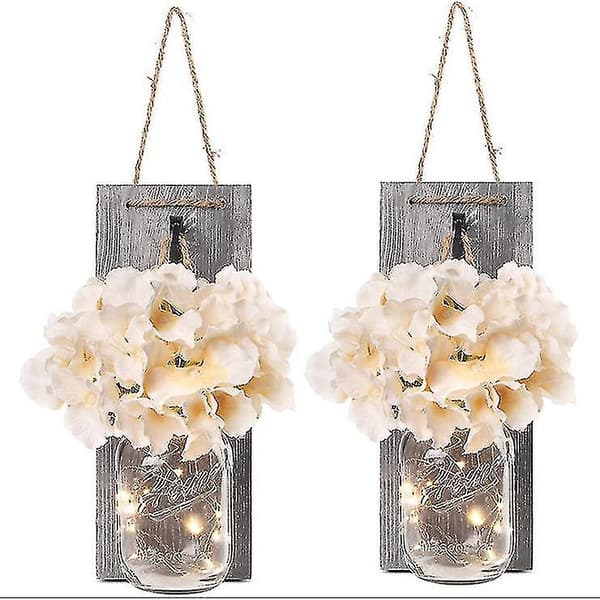 Rustik vägglampa, Rustik Led Fairy String Light Heminredning DXGHC