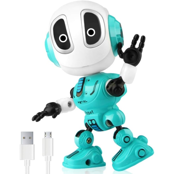 Uppladdningsbara Talking Robots Leksaker för barn - Metall Robot Kit med