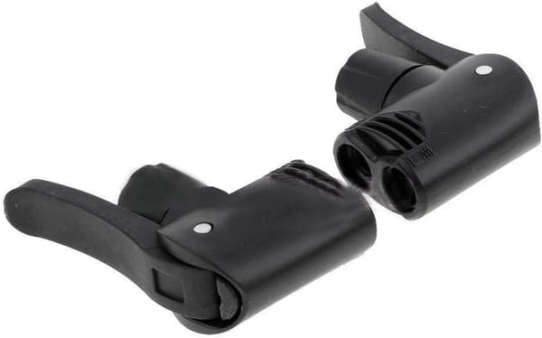 2 stk Dobbelt Hode Luftpumpe Ventil Adapter, Universal Sykkel