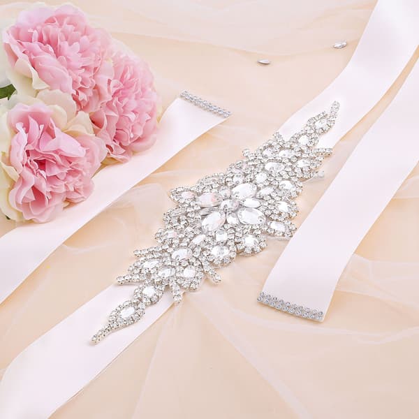 Europeiska och Amerikanska Bröllopsklänningar Rhinestone Klänningstillbehör