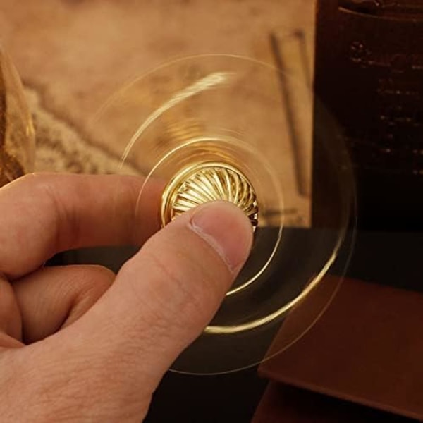 (Gull) Fidget Hand Spinner for Barn og Voksne, Sansestimulerende Magisk Kuleleke