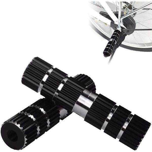 Alu-legerings Anti-Slip Cykel-Pedaler, BMX-Pedaler, Cylindrisk Fodpedal