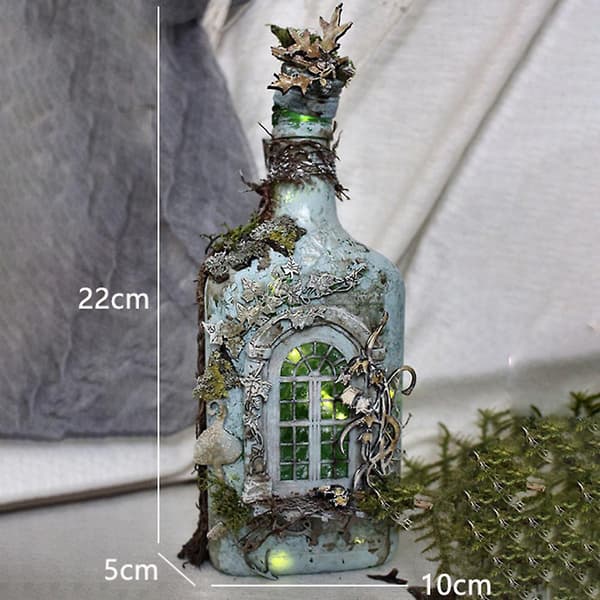 Glødende Vinflaske Harpiks Dekoration Hjem Håndværk Gløder Ornamenter