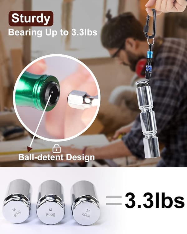 Bitsskaft Adapter, 6 stycken 1/4 tum Hexskaft Skruvmejselbit Hållare