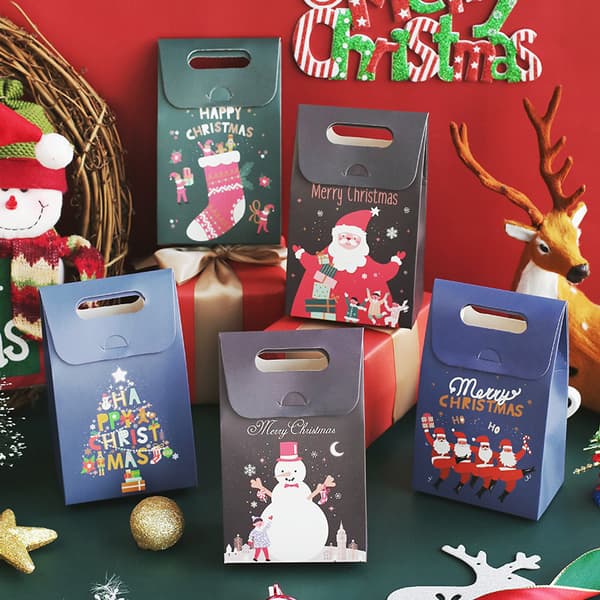 12 stycken julgodisboxar Snöflinga spröda kakor Färgbox