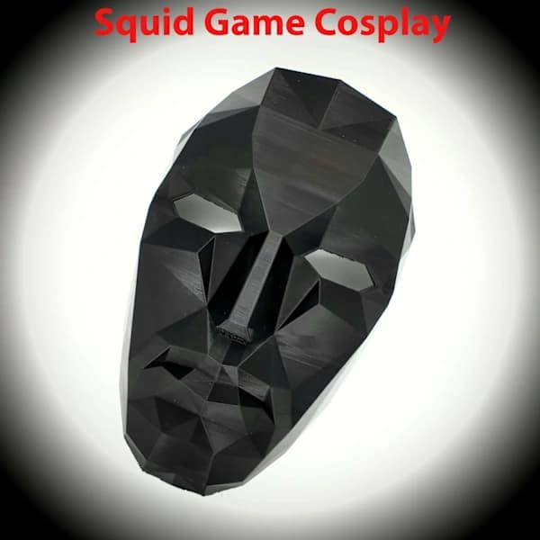 Squid Game Front Man Cosplay Halloween Fetma Svart Musta s,D
