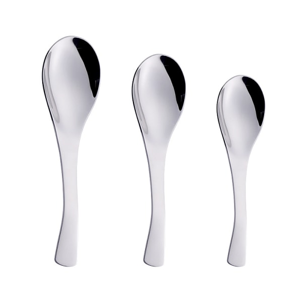 3 different sizes round head spoons for hotel restaurant, thick s