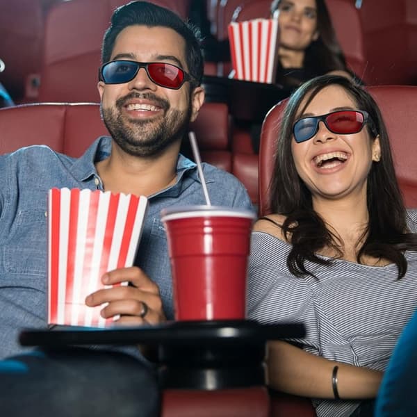 4-pack Röda Blå 3D Stereoskopiska Glasögon, Filmspelglasögon
