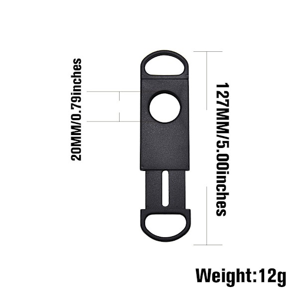 Ny Sort Lomme Cigar Cutter Cigar Saks Lommesaks DXGHC