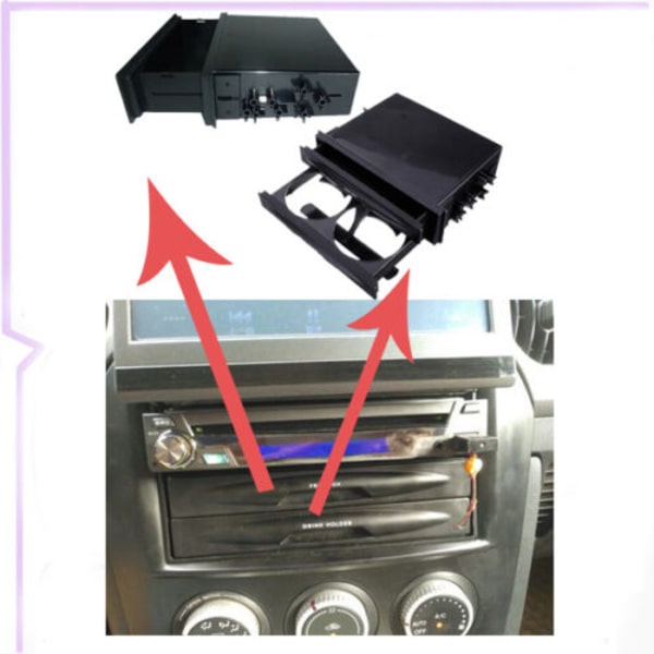 Bil Generel Dobbelt Din Radio Lomme Kit med Drikkekop Holder /Stora