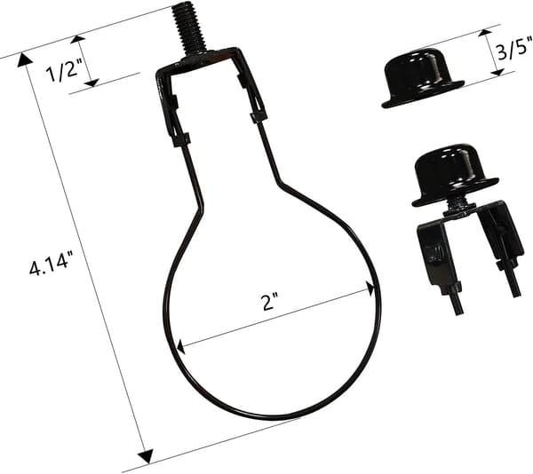Skygge Harp Base Adapter Kit - Inkluderer trim og skyggejusterer for