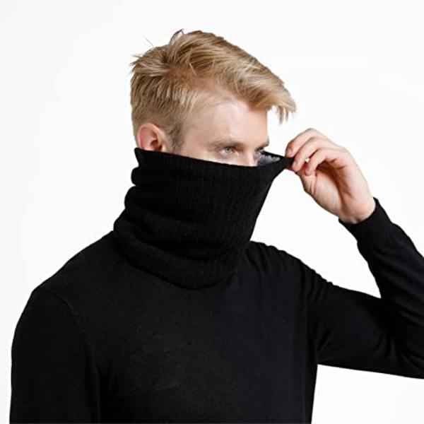 Musta talvihuivit kaula lämmitin gaiter kasvot miehille naisille lämmin Fl