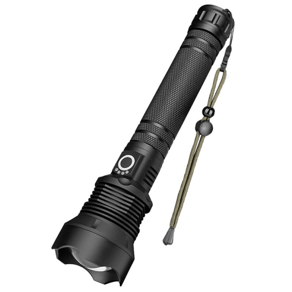 Laddningsbar xhp70 bländande belysning usb teleskopisk zoom aluminiumlegering