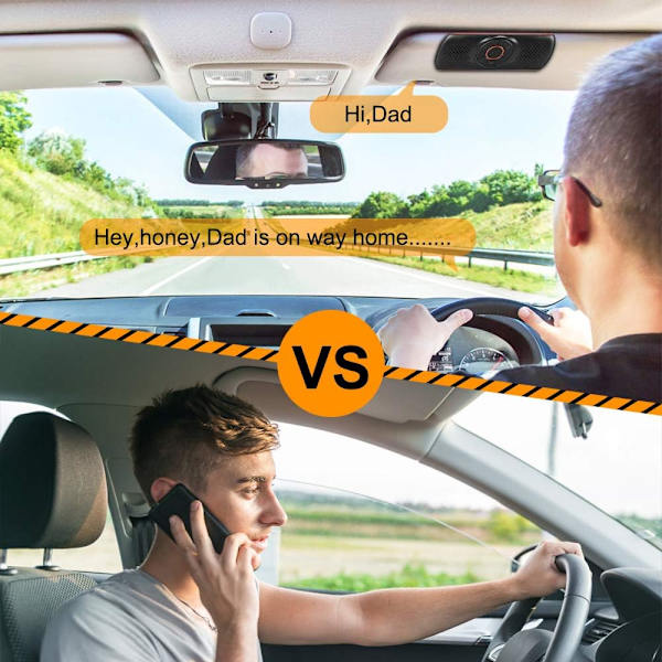 Portabel Bluetooth Handsfree-bilset med GPS-instruktioner, Mu