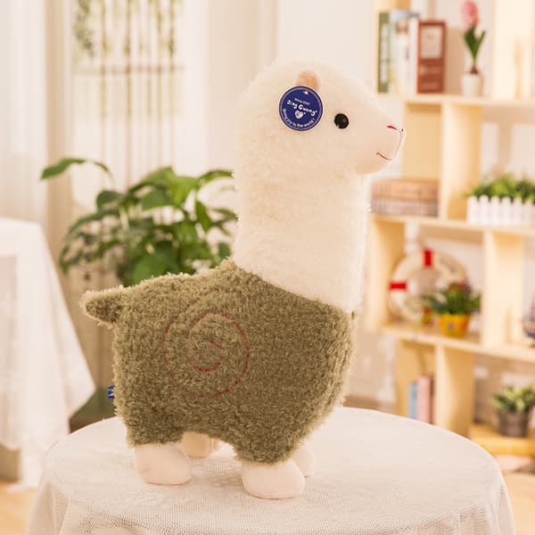 Plush 11 Tums Squishy Plyschdjur (Alpacka) Grön