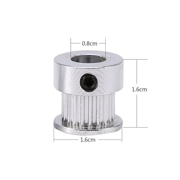 2 stk. GT2 Remskive 20 Tænder 8mm Timing Remskive Aluminium Legering Til