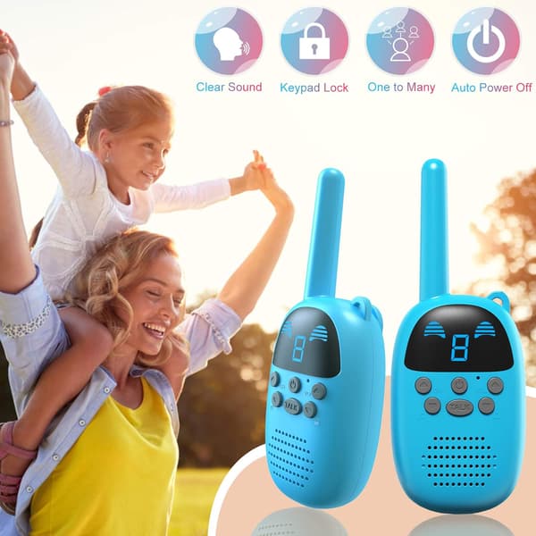 Barne-walkie talkies for gutter 3-12 år gamle gutter og jenter, bærbare Tw