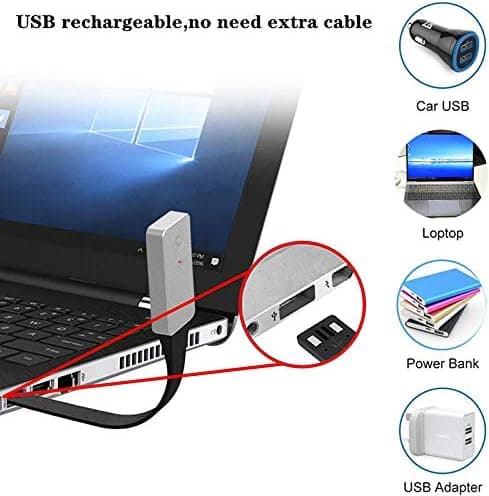 LED-lukuvalo klipsillä, USB-ladattava lukuvalo, Cli