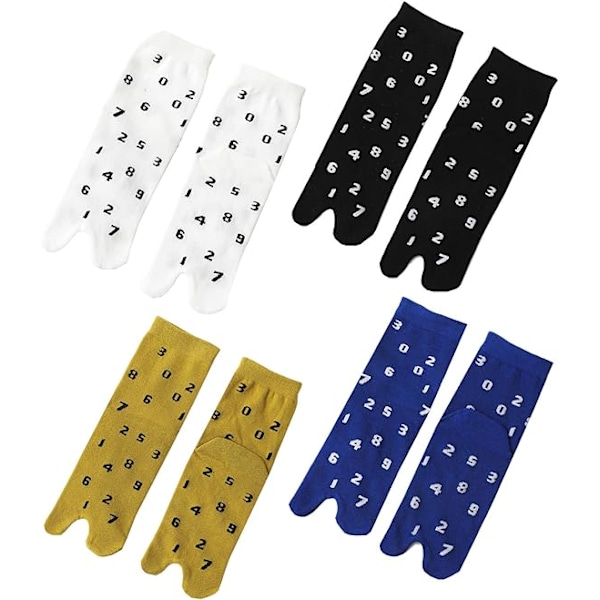 Flip-Flop-strumpor Split Toe Tabi-strumpor Ninja Geta-strumpor 4-par