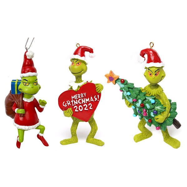 Jul resin hänge Grinch grön Sulley present kram jul tr c7d4 Fyndiq