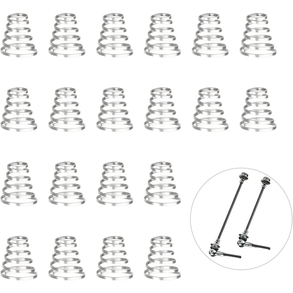 20 stk. Cykelhjul Fjeder Rustfrit Stål Cykel Hurtig Udløsning DXGHC