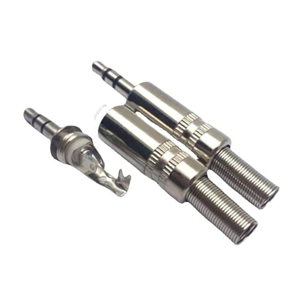 12 stk Loddejack-stik 3,5 mm 3-polet, Audio Loddeforbindelse DXGHC