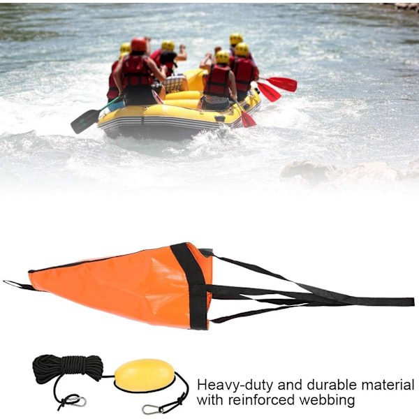 Veneen ankkuri 60cm Kajakki Kanootti Drift Ankkurin kelluke kelluva poiju veto