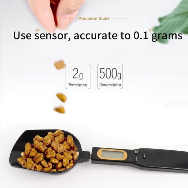 Digital Måleske, 500g/0.1g Multifunktionel Madvægt til
