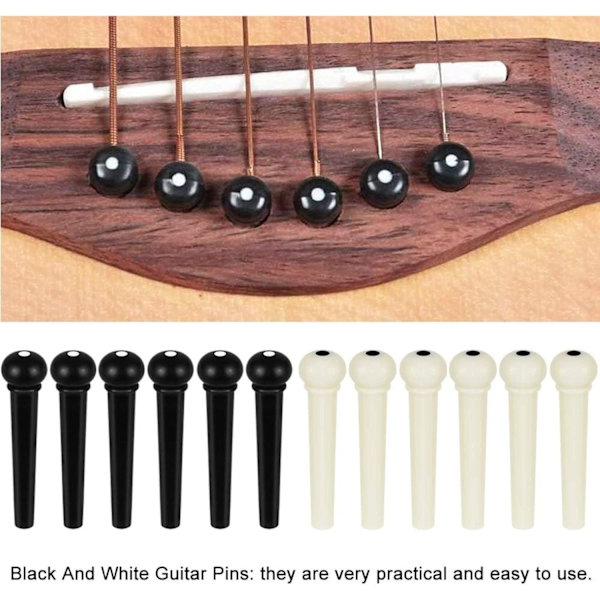 15 stk akustiske gitarbropinner, gitarbropinne-trekker