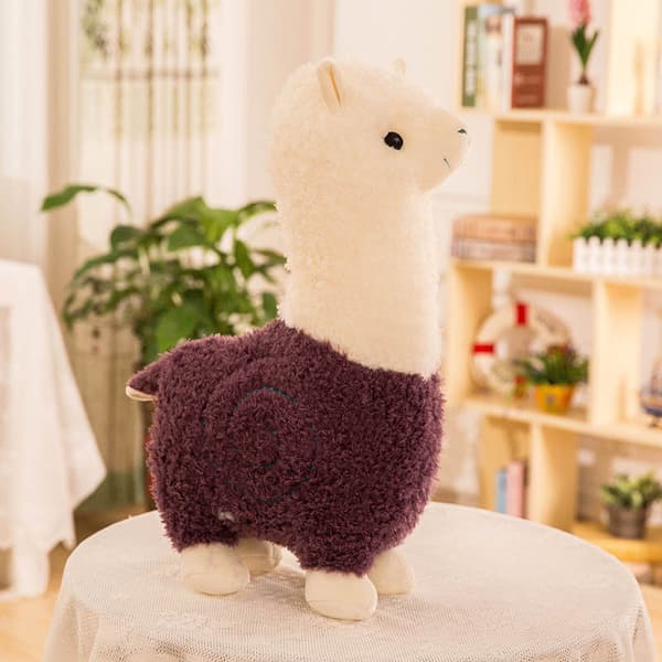Plush 11 Tommer Squishy Fyldt Legetøjsdyr (Alpaka) Lilla