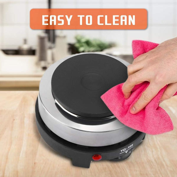 220V 500W Mini Elektrisk Griddle, Bärbar Värmeplatta, Elektrisk
