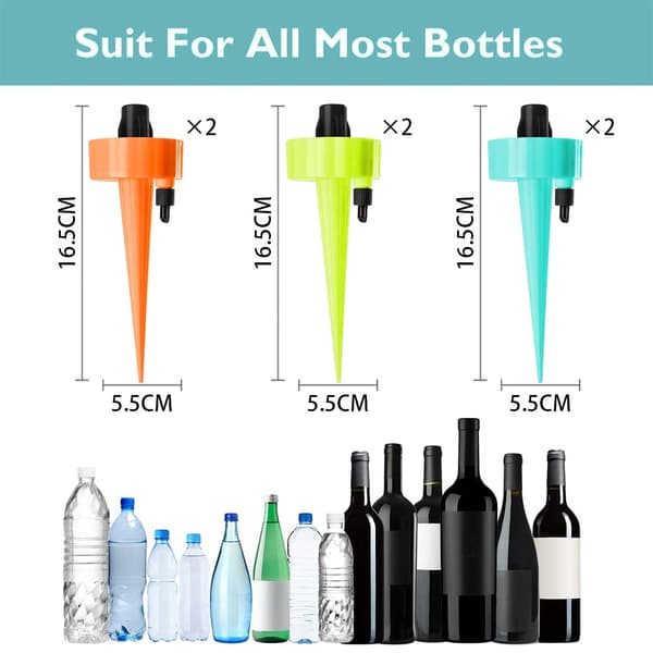6-pack Bevattningssystem med dropp, Automatisk växtbevattningsdispenser