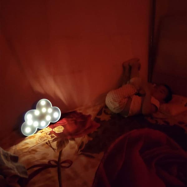 3D Skylampe LED Dekorativ nattlys for barn og voksne, ch