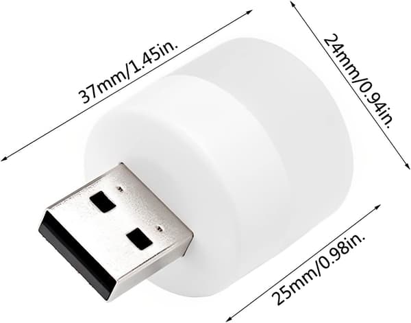 LED nattlys, Mini USB-lampe, Plug-in, Energibesparende, Ideell