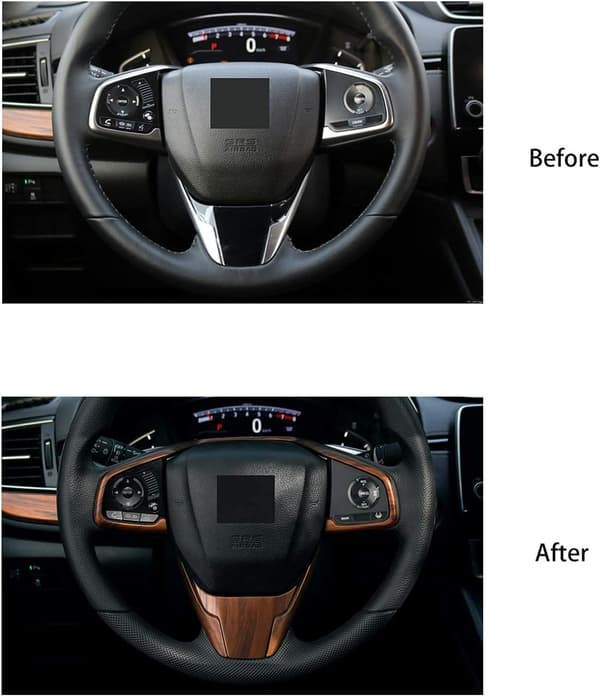 Honda CRV Rattskinn Dekal for Rattet Interiør Peach Wood